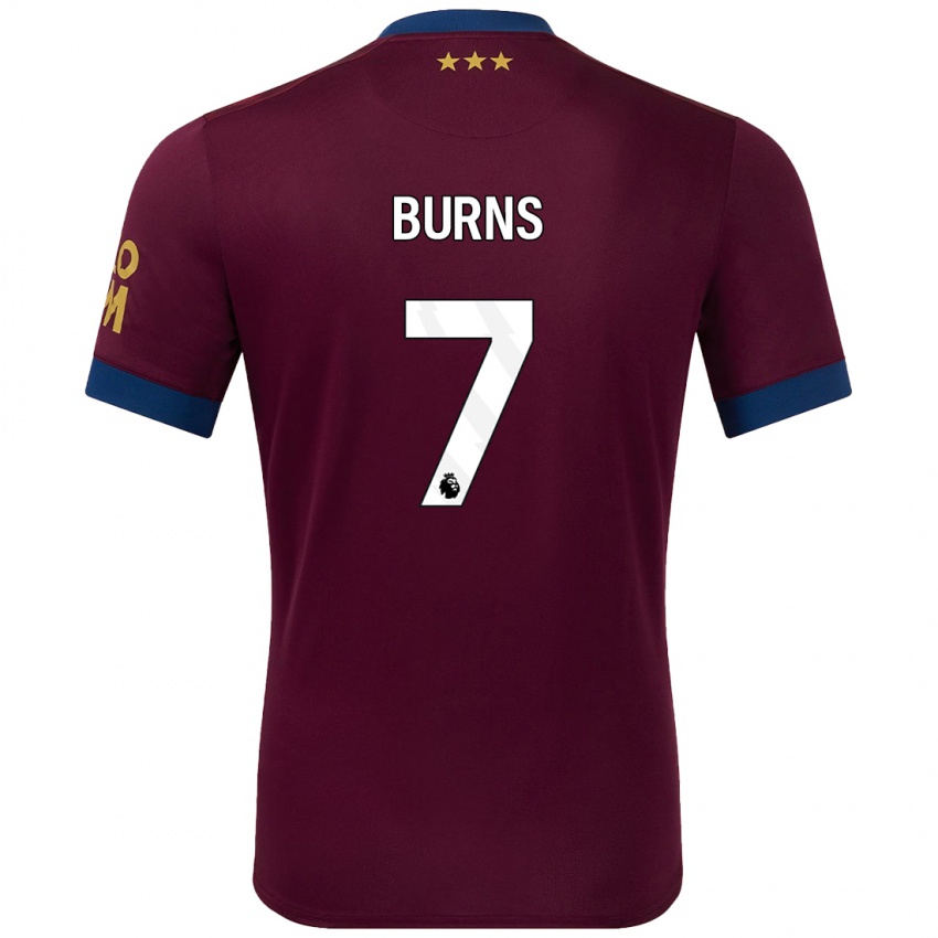 Niño Camiseta Wes Burns #7 Marrón 2ª Equipación 2024/25 La Camisa Chile