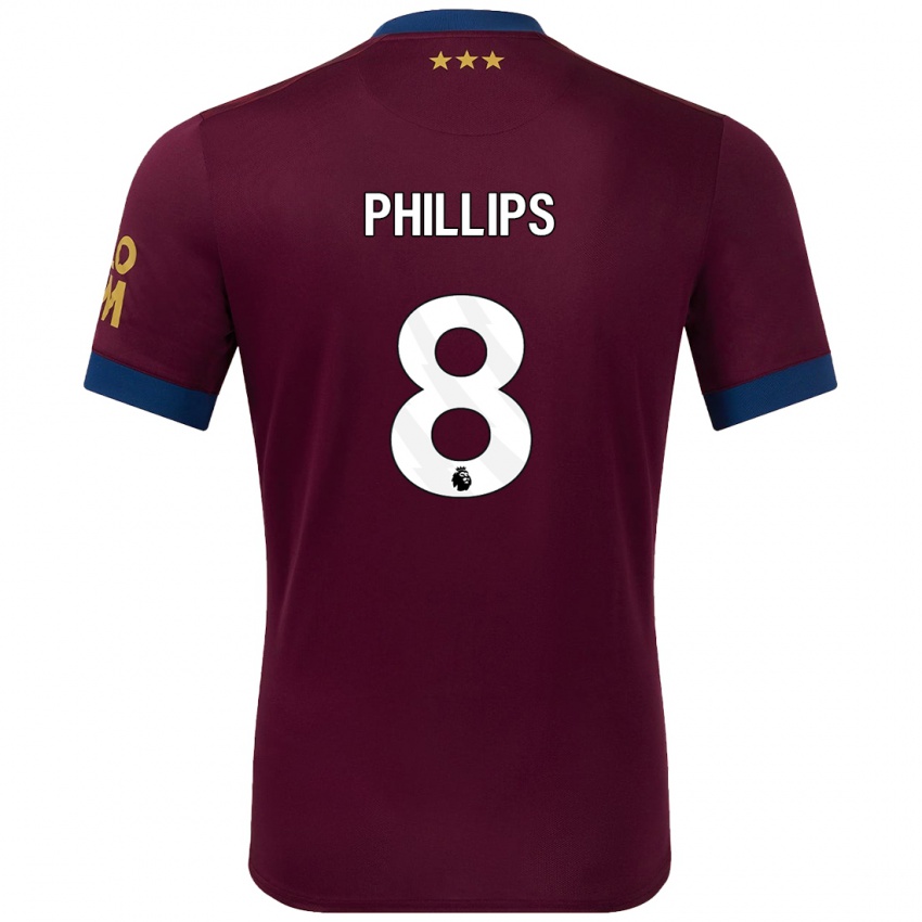 Niño Camiseta Kalvin Phillips #8 Marrón 2ª Equipación 2024/25 La Camisa Chile