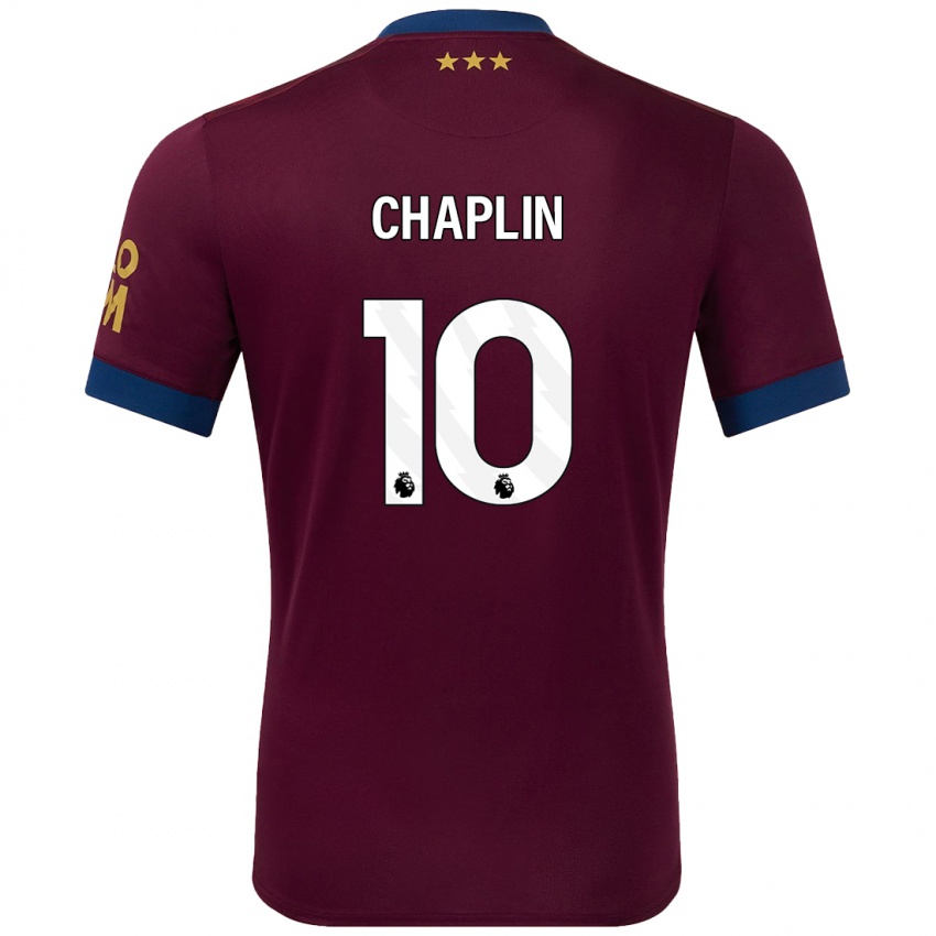 Niño Camiseta Conor Chaplin #10 Marrón 2ª Equipación 2024/25 La Camisa Chile