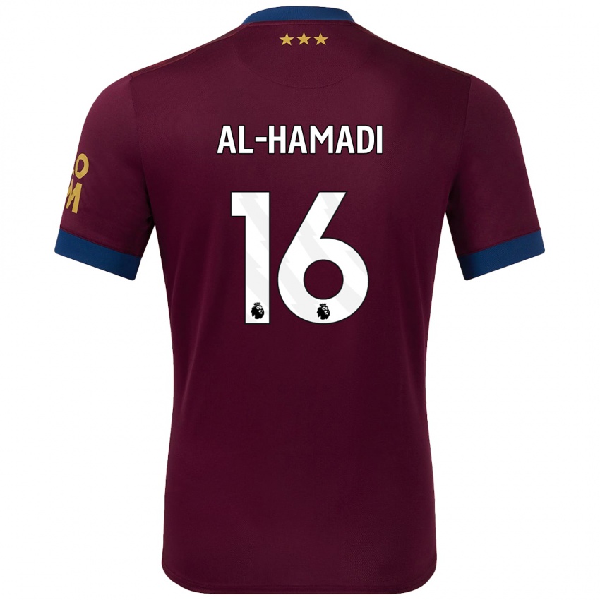 Niño Camiseta Ali Al-Hamadi #16 Marrón 2ª Equipación 2024/25 La Camisa Chile