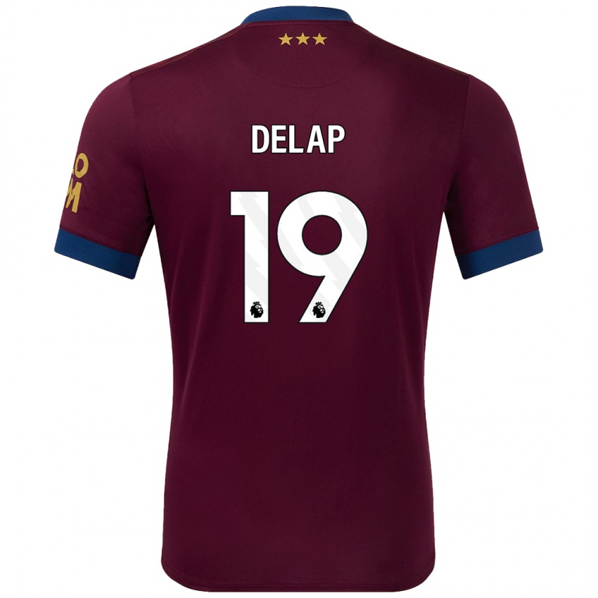 Niño Camiseta Liam Delap #19 Marrón 2ª Equipación 2024/25 La Camisa Chile