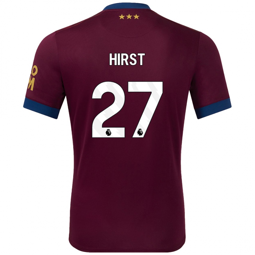 Niño Camiseta George Hirst #27 Marrón 2ª Equipación 2024/25 La Camisa Chile