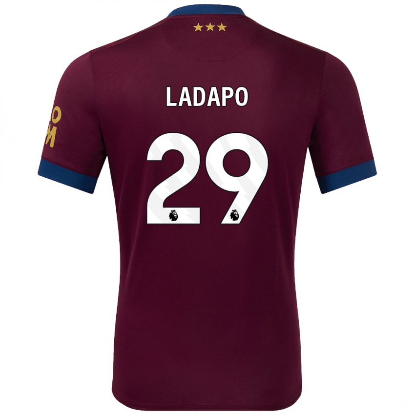 Niño Camiseta Freddie Ladapo #29 Marrón 2ª Equipación 2024/25 La Camisa Chile