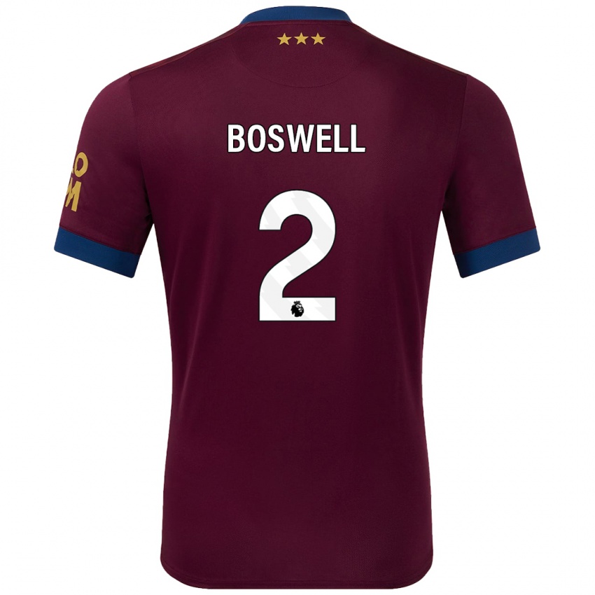 Niño Camiseta Maria Boswell #2 Marrón 2ª Equipación 2024/25 La Camisa Chile