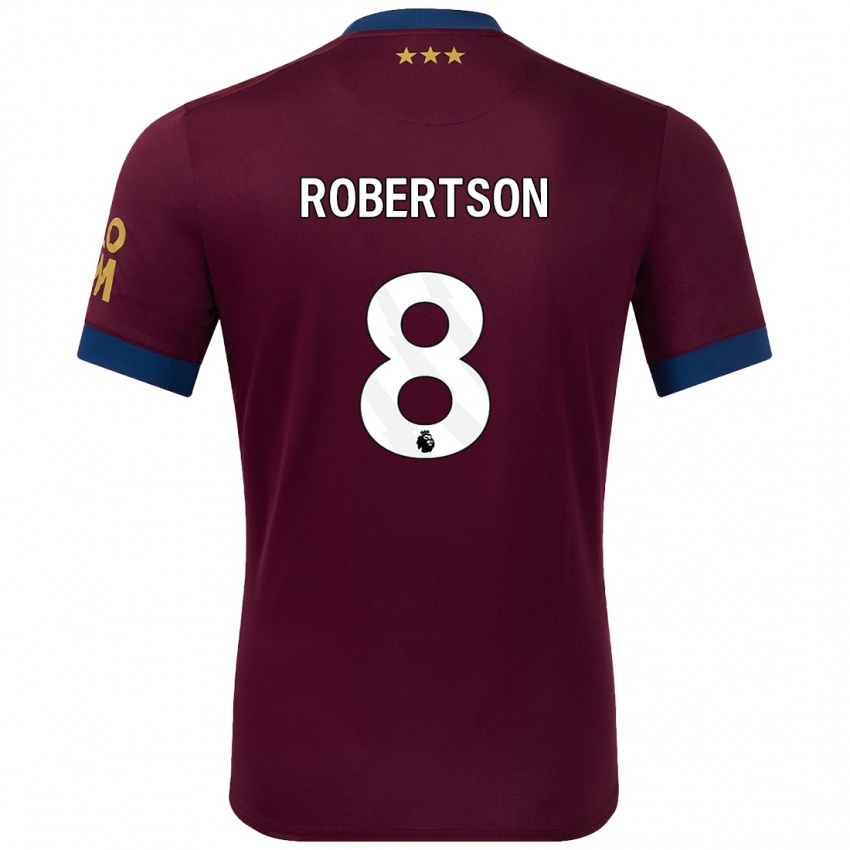 Niño Camiseta Kyra Robertson #8 Marrón 2ª Equipación 2024/25 La Camisa Chile