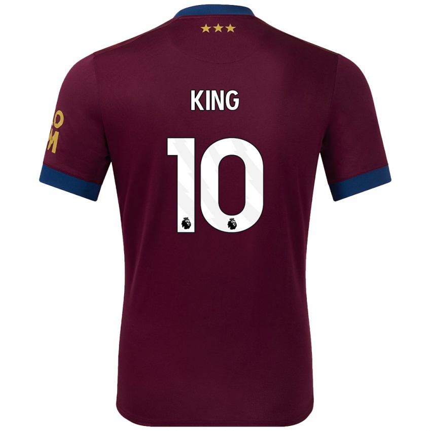 Niño Camiseta Eloise King #10 Marrón 2ª Equipación 2024/25 La Camisa Chile