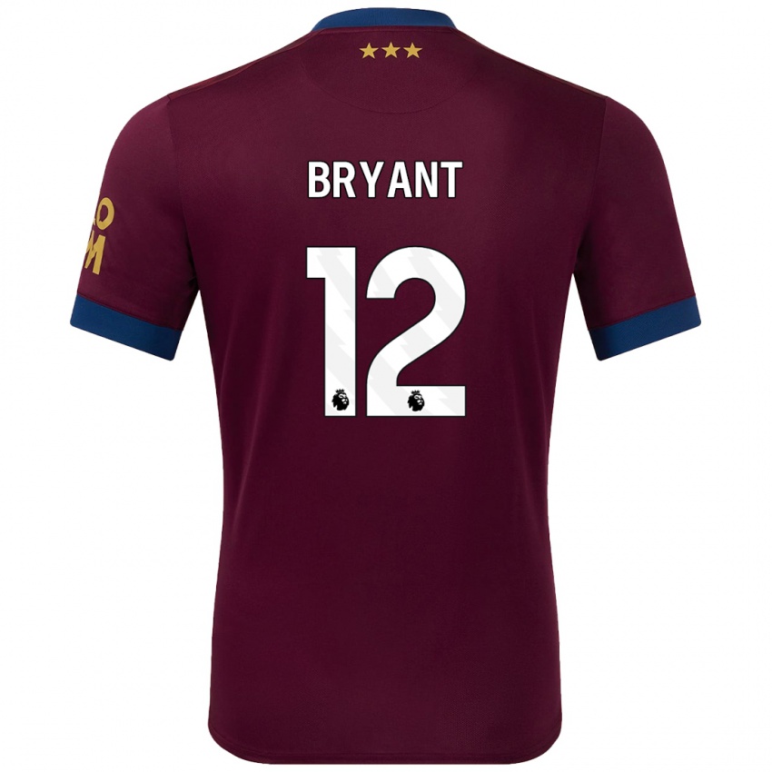 Niño Camiseta Issy Bryant #12 Marrón 2ª Equipación 2024/25 La Camisa Chile