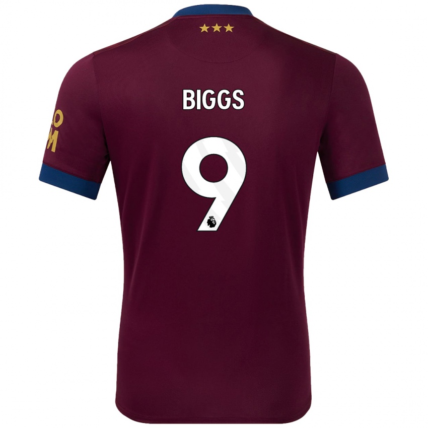 Niño Camiseta Maddie Biggs #9 Marrón 2ª Equipación 2024/25 La Camisa Chile