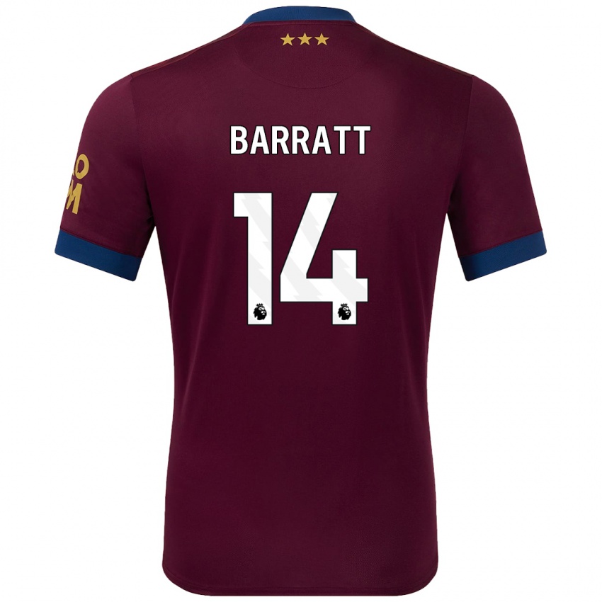 Niño Camiseta Zoe Barratt #14 Marrón 2ª Equipación 2024/25 La Camisa Chile