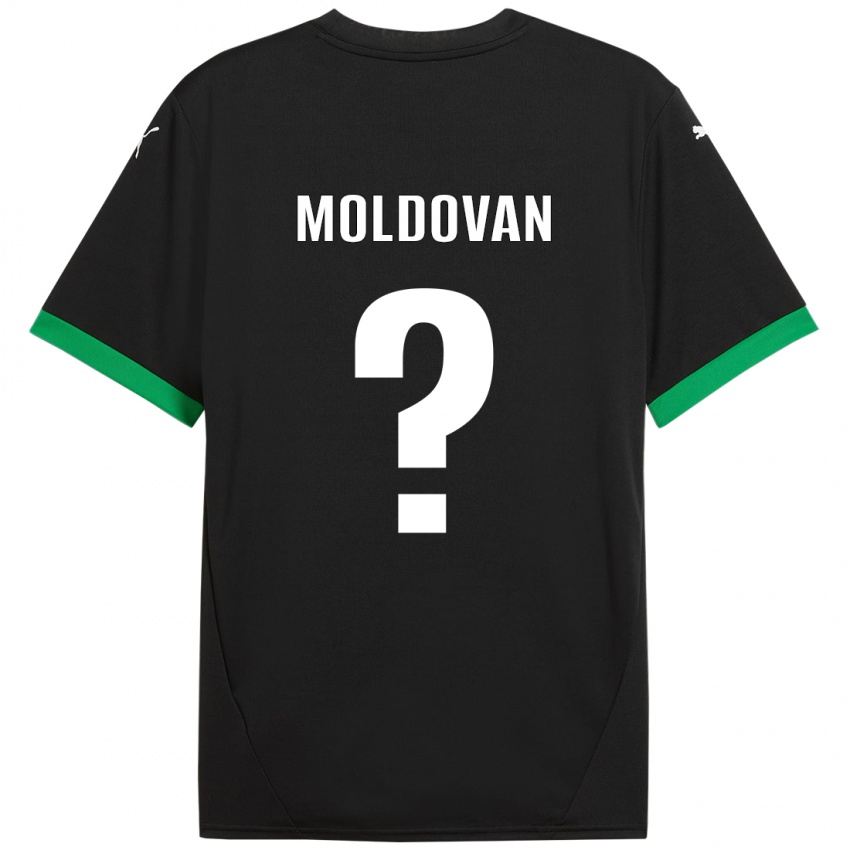 Hombre Camiseta Horațiu Moldovan #0 Negro Verde Oscuro 1ª Equipación 2024/25 La Camisa Chile