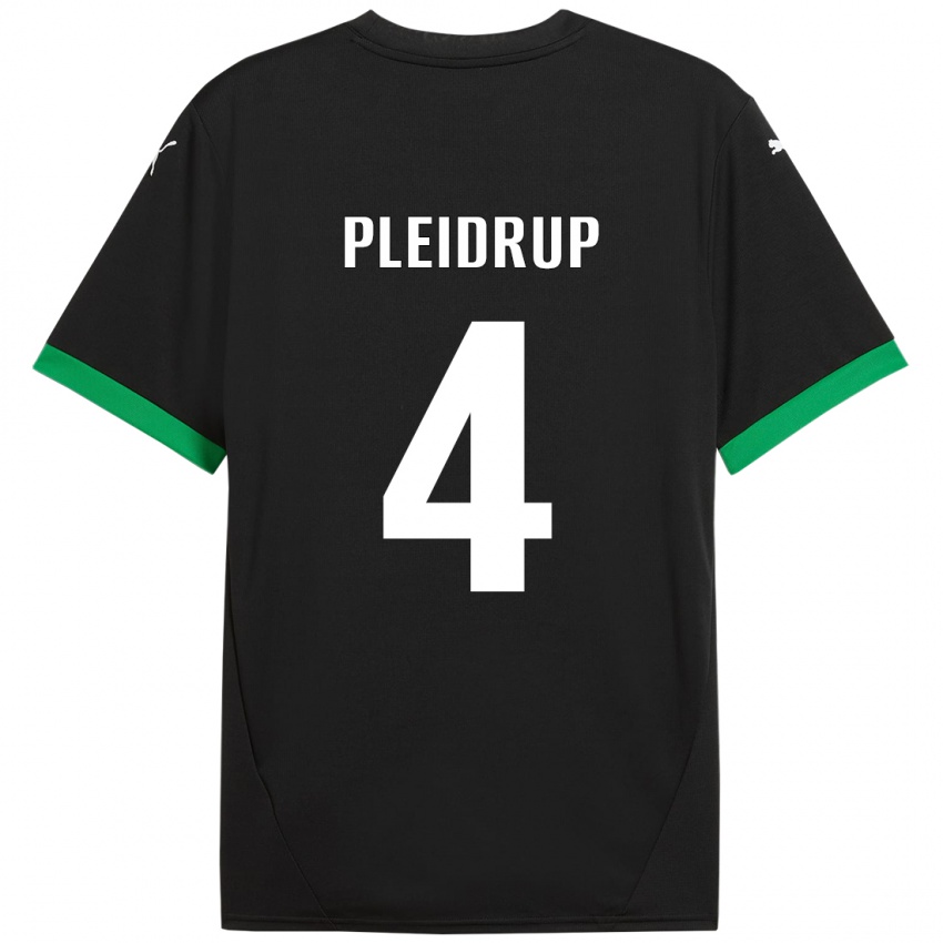 Hombre Camiseta Caroline Pleidrup #4 Negro Verde Oscuro 1ª Equipación 2024/25 La Camisa Chile