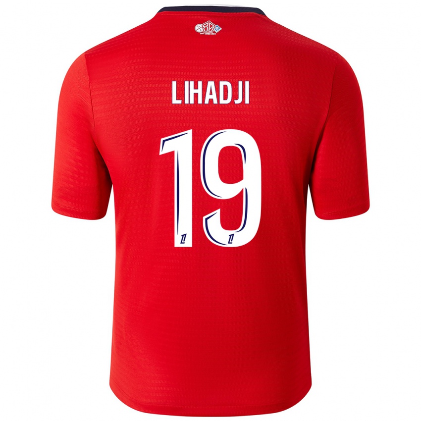 Hombre Camiseta Isaac Lihadji #19 Rojo Blanco 1ª Equipación 2024/25 La Camisa Chile