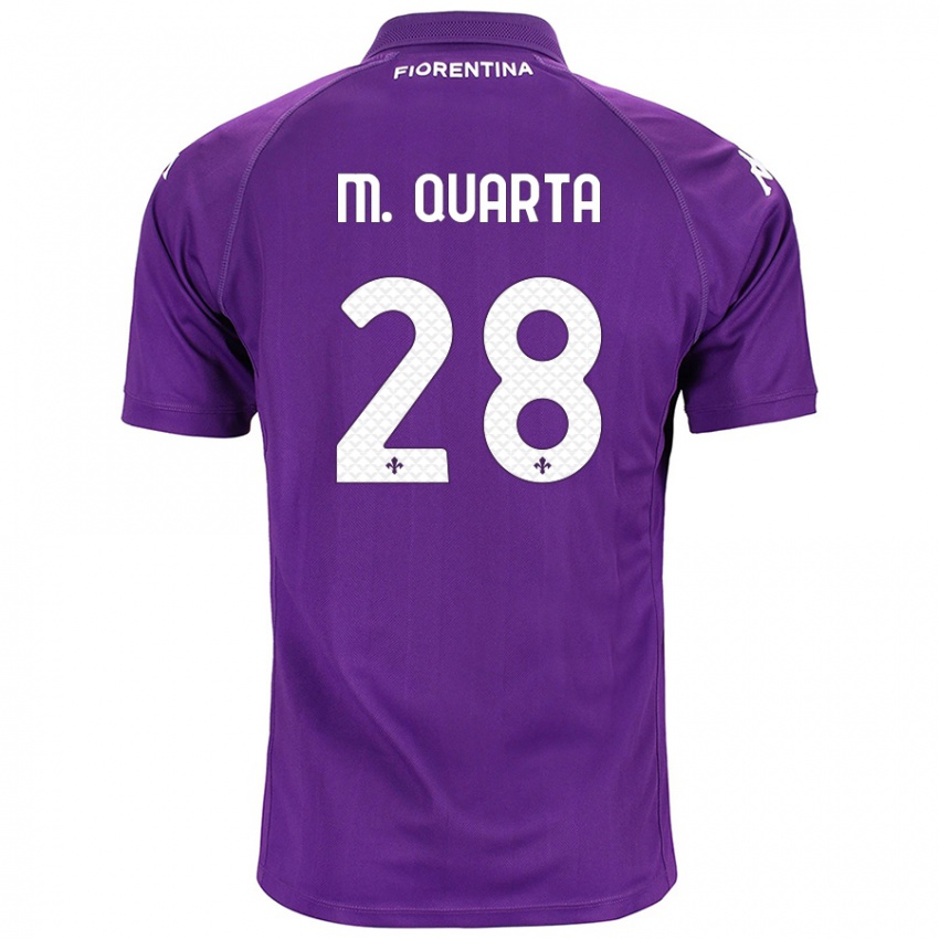 Hombre Camiseta Lucas Martinez Quarta #28 Morado 1ª Equipación 2024/25 La Camisa Chile