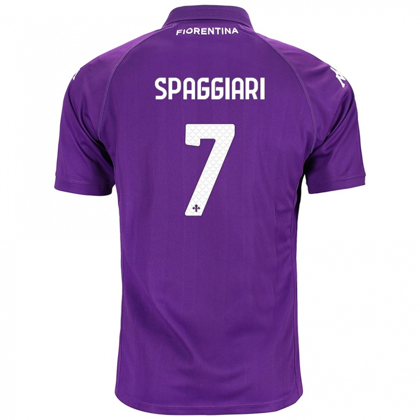 Hombre Camiseta Riccardo Spaggiari #7 Morado 1ª Equipación 2024/25 La Camisa Chile