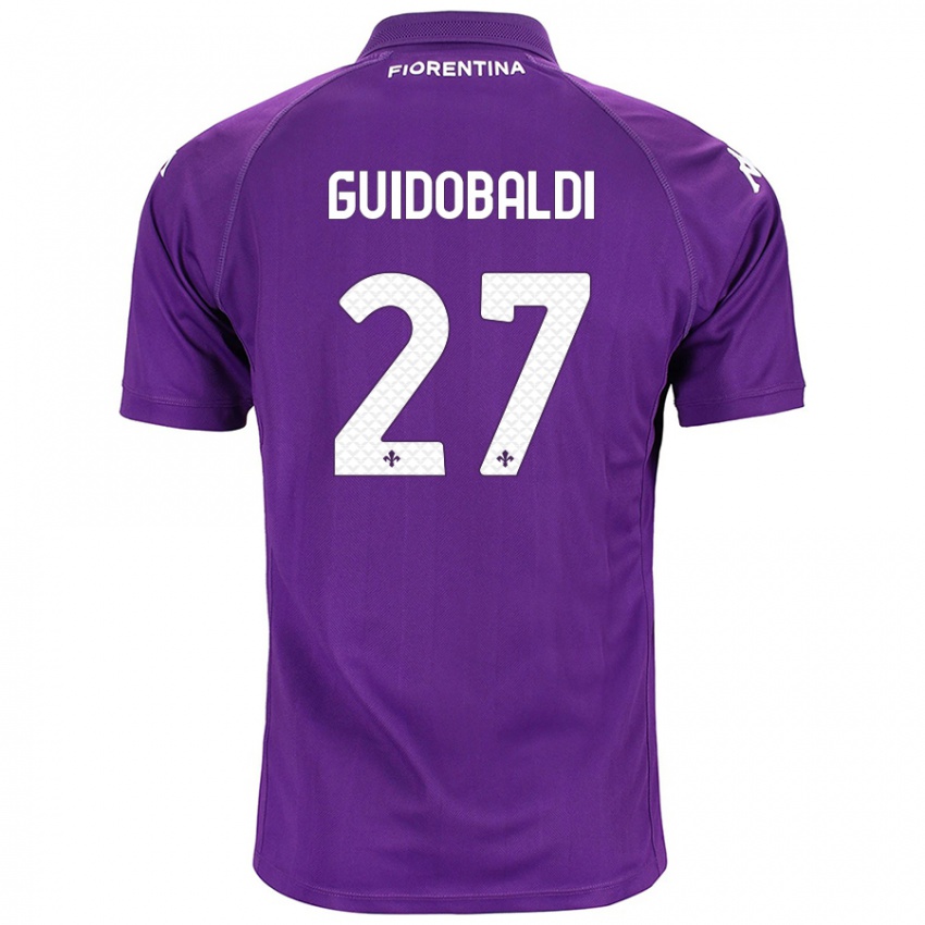 Hombre Camiseta Filippo Guidobaldi #27 Morado 1ª Equipación 2024/25 La Camisa Chile