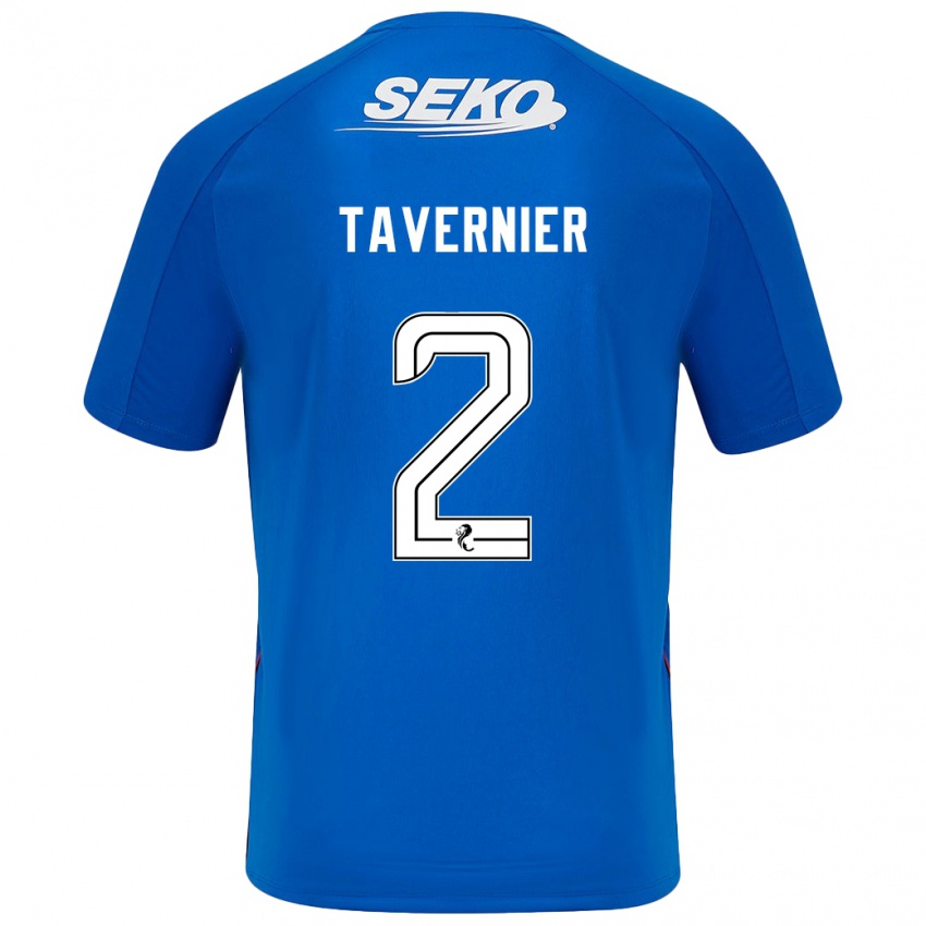 Hombre Camiseta James Tavernier #2 Azul Oscuro 1ª Equipación 2024/25 La Camisa Chile