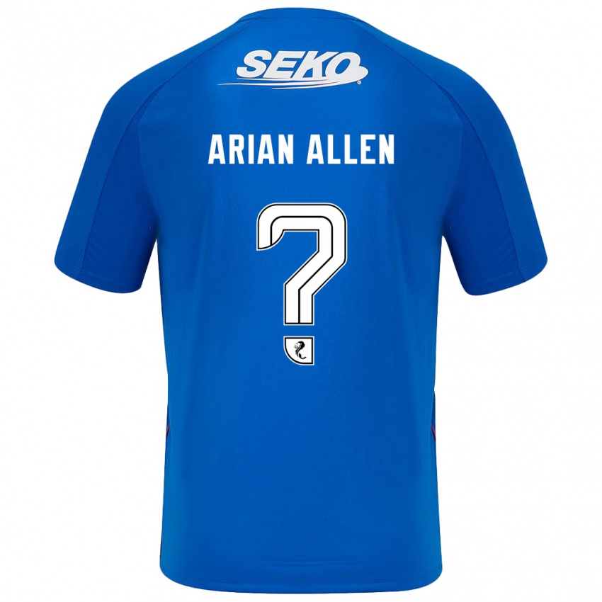 Hombre Camiseta Arian Allen #0 Azul Oscuro 1ª Equipación 2024/25 La Camisa Chile