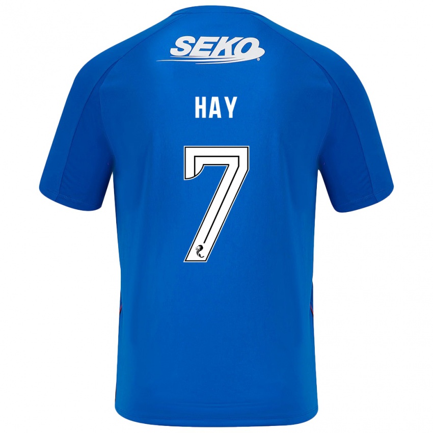 Hombre Camiseta Brogan Hay #7 Azul Oscuro 1ª Equipación 2024/25 La Camisa Chile