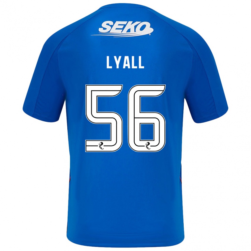 Hombre Camiseta Arron Lyall #56 Azul Oscuro 1ª Equipación 2024/25 La Camisa Chile