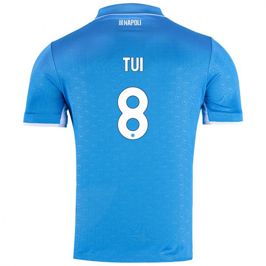 Hombre Camiseta Sara Tui #8 Azul Cielo 1ª Equipación 2024/25 La Camisa Chile