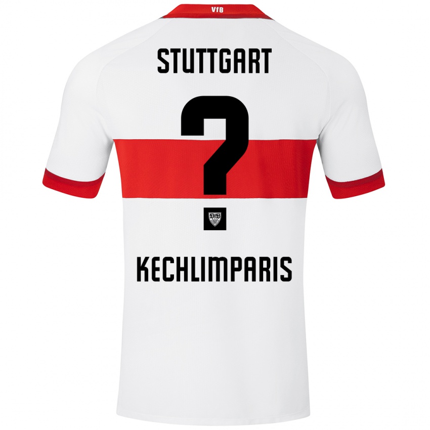 Hombre Camiseta Ioannis Kechlimparis #0 Blanco Rojo 1ª Equipación 2024/25 La Camisa Chile