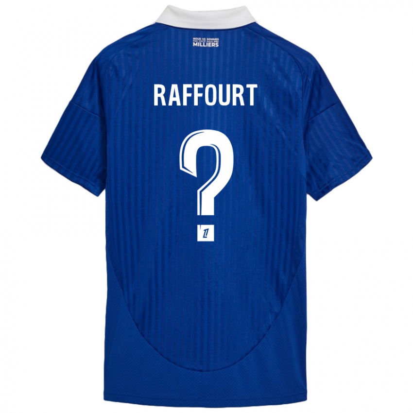 Hombre Camiseta Timéo Raffourt #0 Azul Blanco 1ª Equipación 2024/25 La Camisa Chile