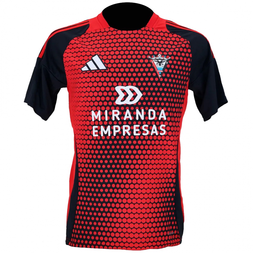 Hombre Camiseta Imanol Goikoetxea #0 Rojo Negro 1ª Equipación 2024/25 La Camisa Chile