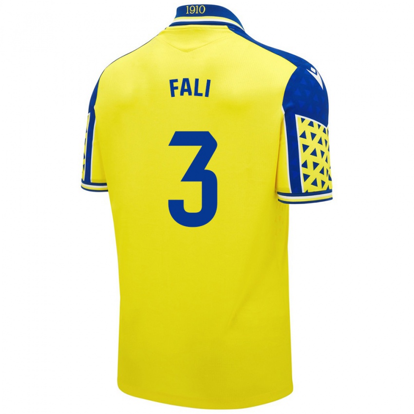 Hombre Camiseta Fali #3 Amarillo Azul 1ª Equipación 2024/25 La Camisa Chile