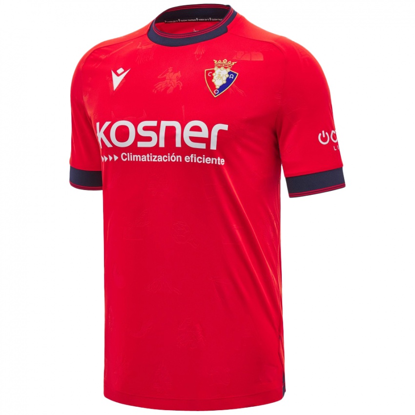 Hombre Camiseta José Manuel Arnáiz #20 Rojo Blanco 1ª Equipación 2024/25 La Camisa Chile