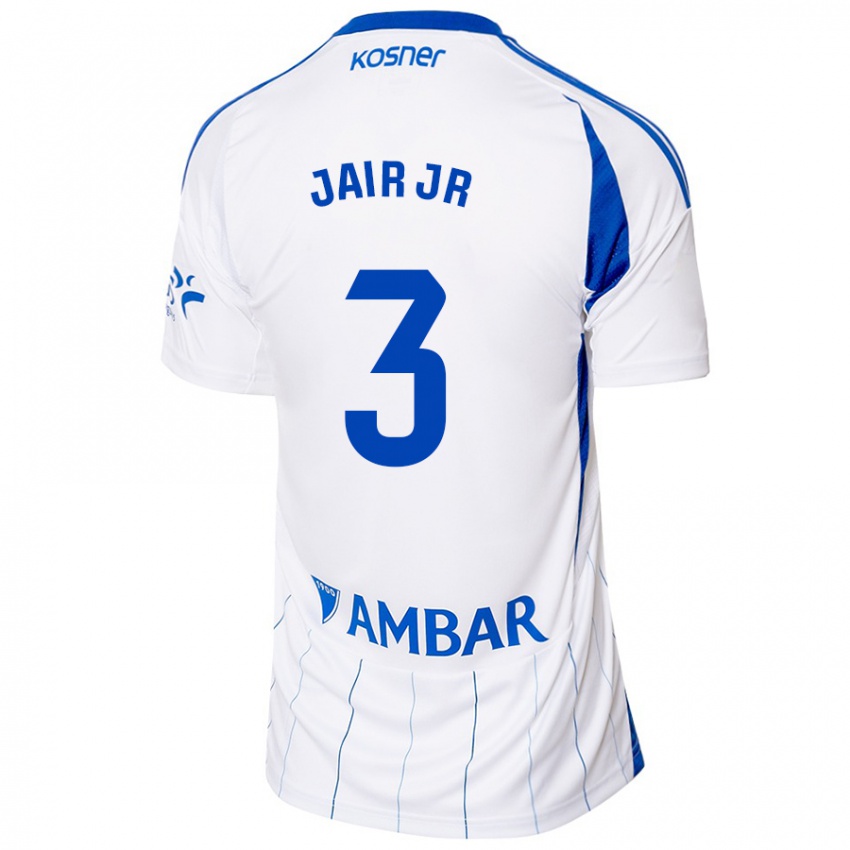 Hombre Camiseta Jair Amador #3 Rojo Blanco 1ª Equipación 2024/25 La Camisa Chile