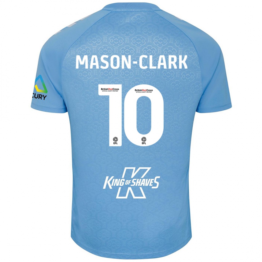 Hombre Camiseta Ephron Mason-Clark #10 Azul Blanco 1ª Equipación 2024/25 La Camisa Chile