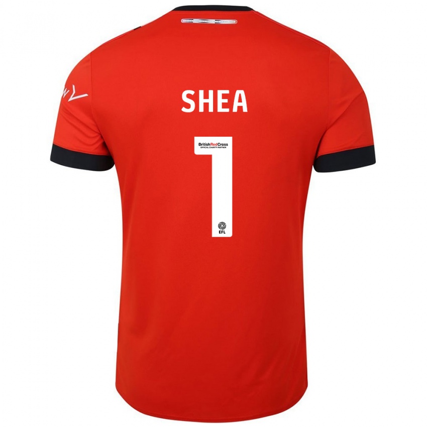 Hombre Camiseta James Shea #1 Naranja Negro 1ª Equipación 2024/25 La Camisa Chile