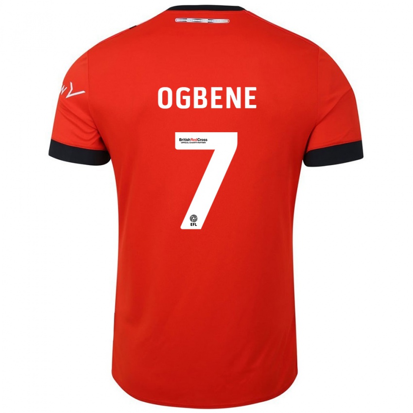 Hombre Camiseta Chiedozie Ogbene #7 Naranja Negro 1ª Equipación 2024/25 La Camisa Chile