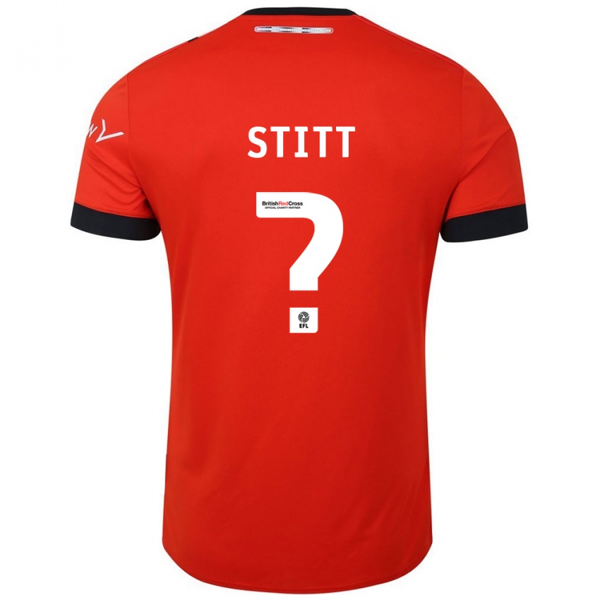 Hombre Camiseta Dylan Stitt #0 Naranja Negro 1ª Equipación 2024/25 La Camisa Chile