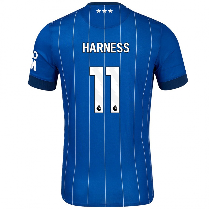 Hombre Camiseta Marcus Harness #11 Azul Marino 1ª Equipación 2024/25 La Camisa Chile