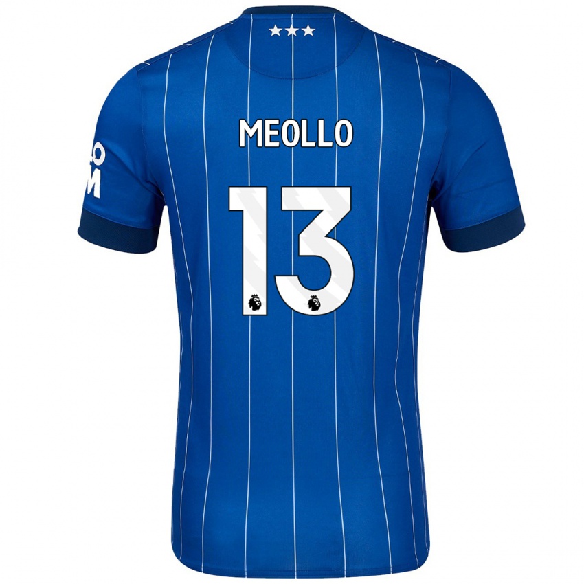 Hombre Camiseta Nina Meollo #13 Azul Marino 1ª Equipación 2024/25 La Camisa Chile