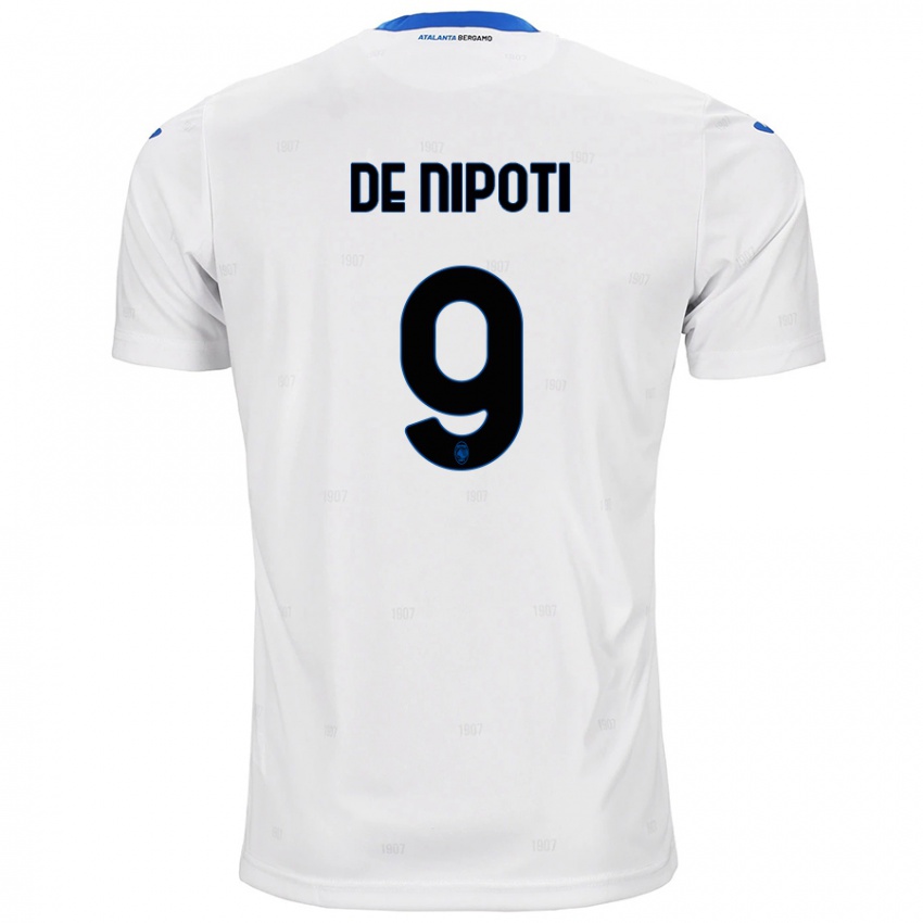 Hombre Camiseta Tommaso De Nipoti #9 Blanco 2ª Equipación 2024/25 La Camisa Chile