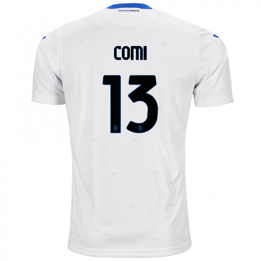 Hombre Camiseta Pietro Comi #13 Blanco 2ª Equipación 2024/25 La Camisa Chile