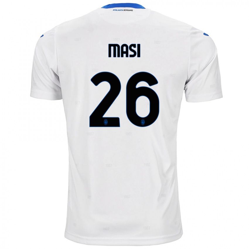 Hombre Camiseta Alberto Masi #26 Blanco 2ª Equipación 2024/25 La Camisa Chile