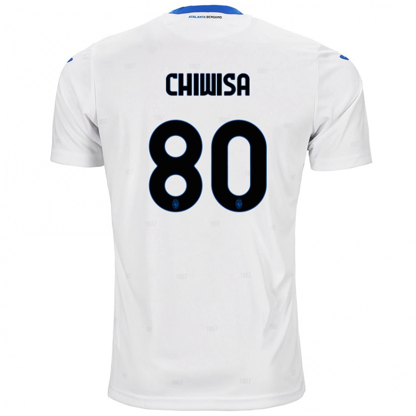 Hombre Camiseta Mannah Chiwisa #80 Blanco 2ª Equipación 2024/25 La Camisa Chile