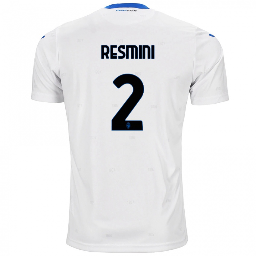 Hombre Camiseta Martina Resmini #2 Blanco 2ª Equipación 2024/25 La Camisa Chile