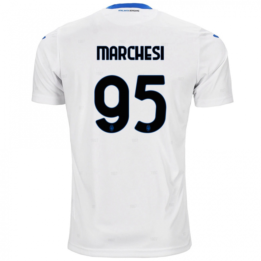 Hombre Camiseta Silvia Marchesi #95 Blanco 2ª Equipación 2024/25 La Camisa Chile