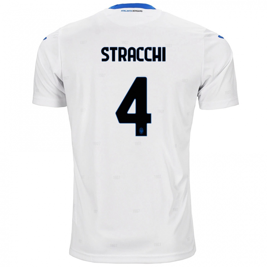 Hombre Camiseta Daniela Stracchi #4 Blanco 2ª Equipación 2024/25 La Camisa Chile