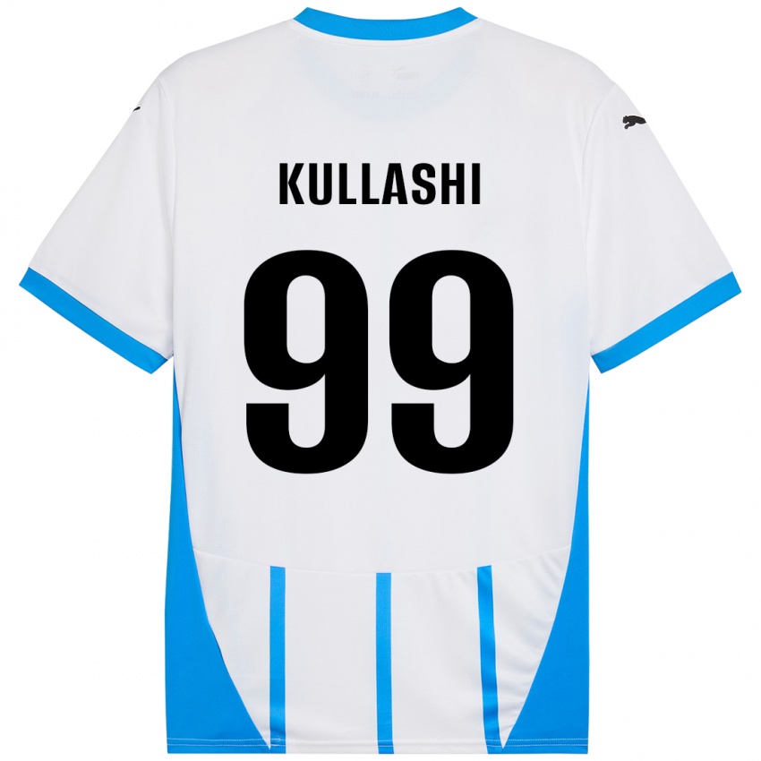 Hombre Camiseta Loreta Kullashi #99 Blanco Azul 2ª Equipación 2024/25 La Camisa Chile