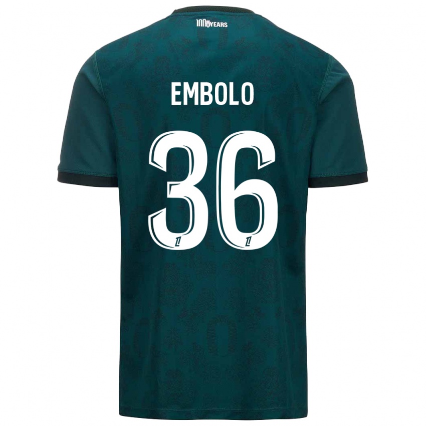 Hombre Camiseta Breel Embolo #36 Verde Oscuro 2ª Equipación 2024/25 La Camisa Chile