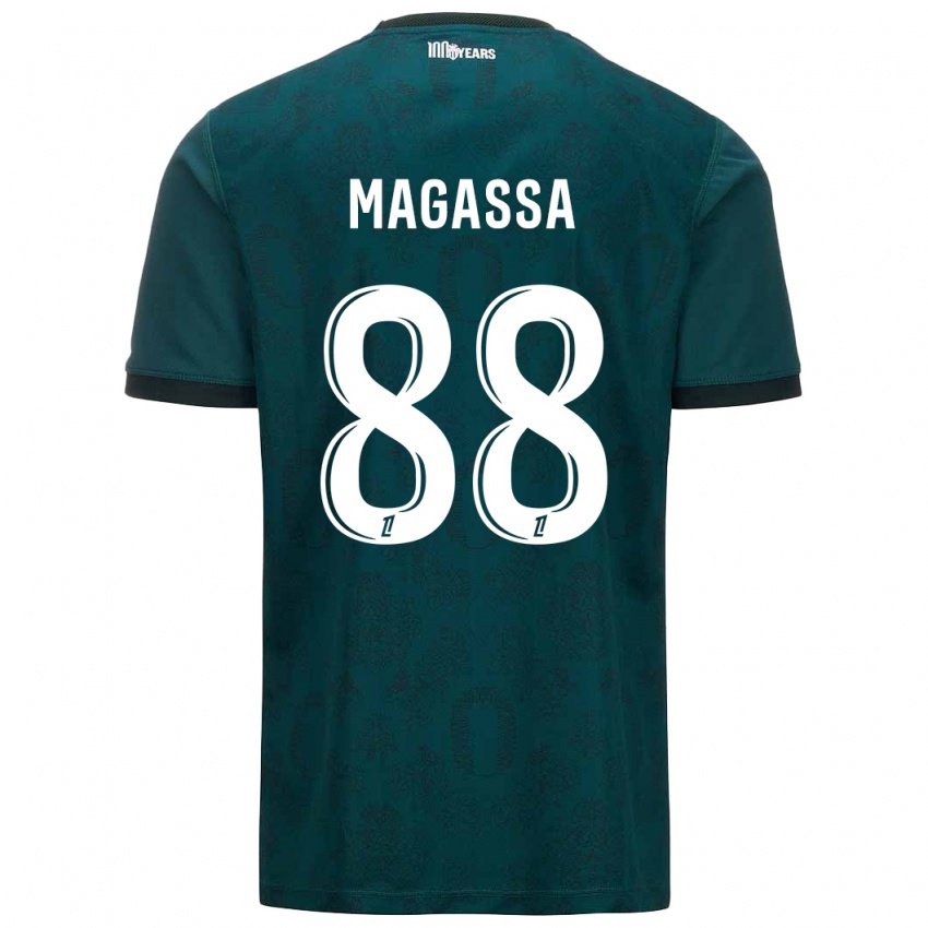 Hombre Camiseta Soungoutou Magassa #88 Verde Oscuro 2ª Equipación 2024/25 La Camisa Chile