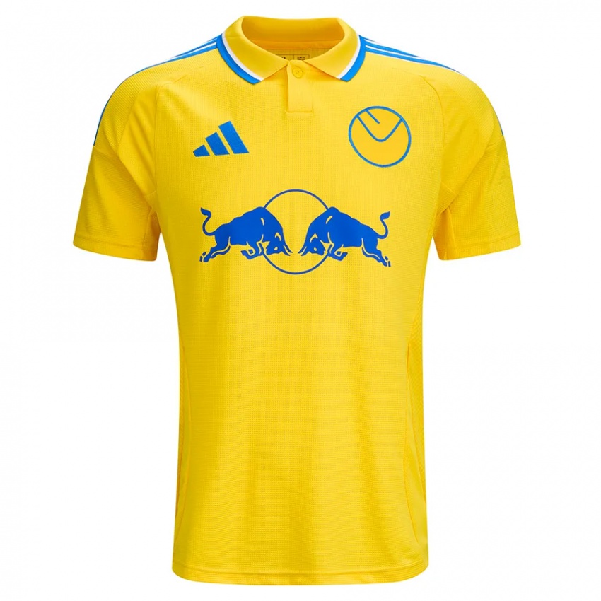 Hombre Camiseta Jayden Bogle #2 Amarillo Azul 2ª Equipación 2024/25 La Camisa Chile