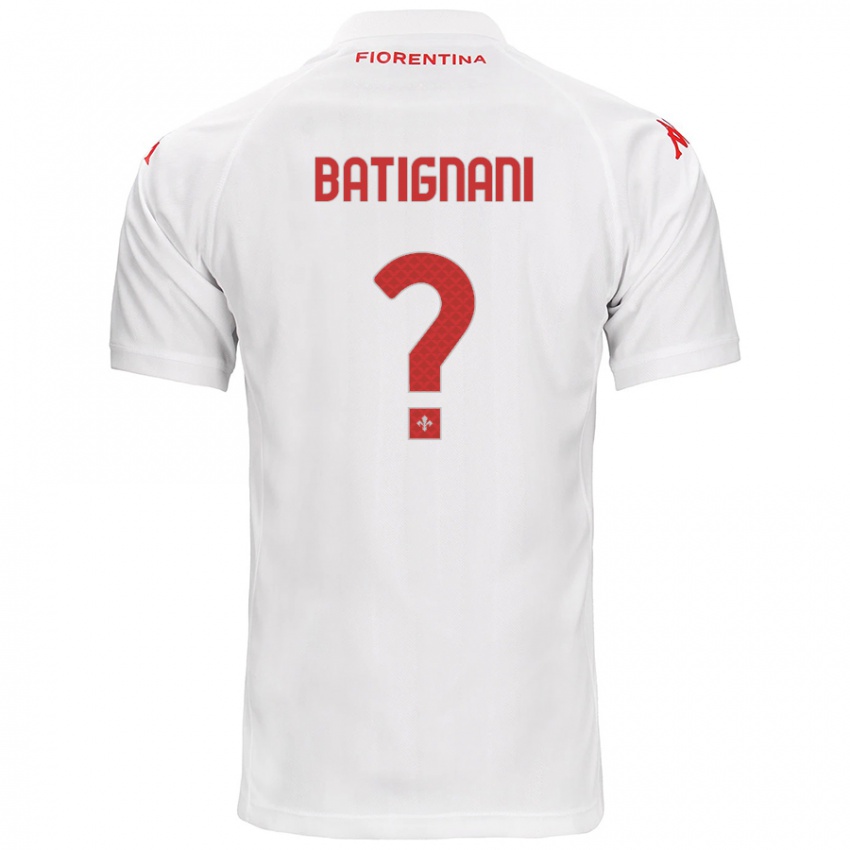 Hombre Camiseta Francesco Batignani #0 Blanco 2ª Equipación 2024/25 La Camisa Chile