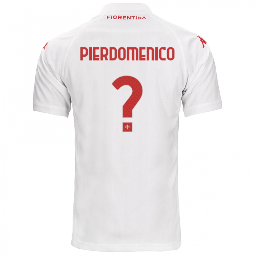 Hombre Camiseta Jacopo Di Pierdomenico #0 Blanco 2ª Equipación 2024/25 La Camisa Chile