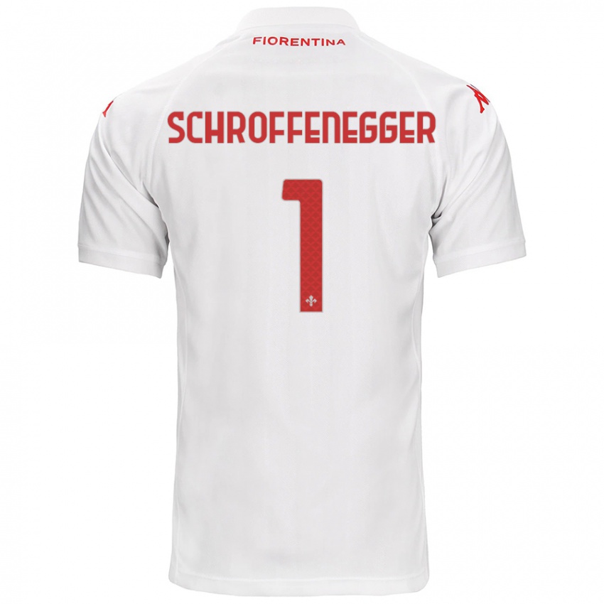 Hombre Camiseta Katja Schroffenegger #1 Blanco 2ª Equipación 2024/25 La Camisa Chile